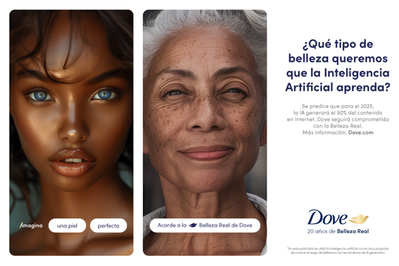 Dove se compromete a no utilizar IA para representar a mujeres reales en publicidades 