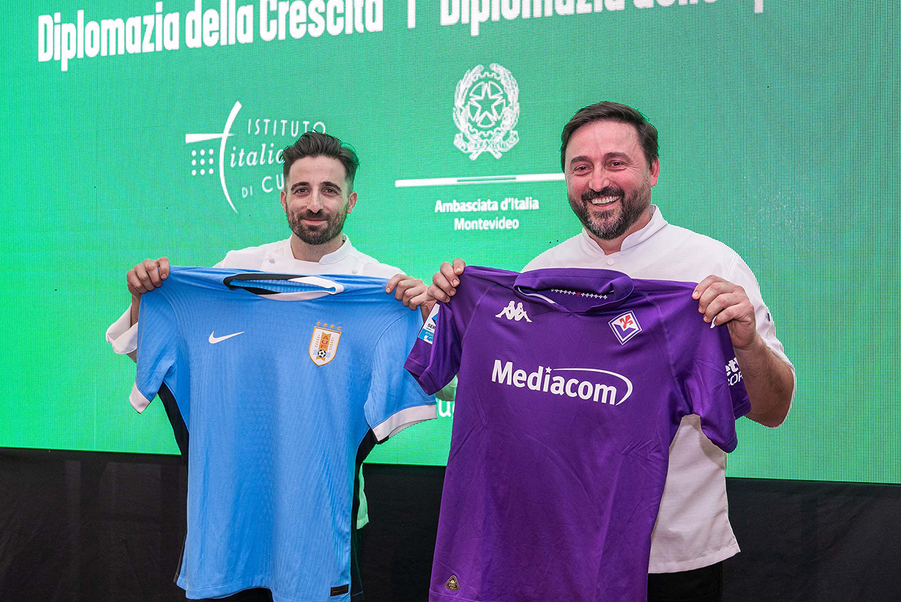 Italia y Uruguay unidos para compartir una “Cocina de Campeones” 