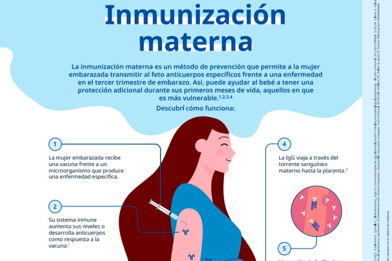 La vacunación contra el VSR en embarazadas reduce en más de un 70% las tasas de internación de bebés 