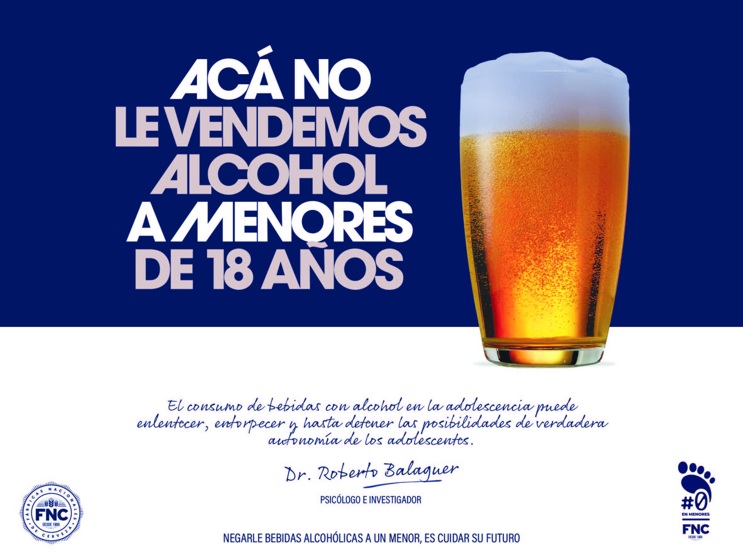 FNC convoca a su cadena de valor a sumarse a campaña de Huella Cero de alcohol en jóvenes 